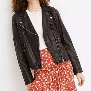 GENUINE LEATHER MOTO JACKET • MADEWELL